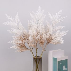 GJURD Simulation Tree Branch Artificial Dried Reed Realistic Rural Home Style Artificial Reed Dog Sage Flower Arrangement Nordic Fake Plant Flowers Outdoor Garden Decor