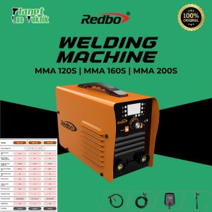 Murah MESIN LAS REDBO ORANGE MMA 120S Mesin Las Inverter Igbt Listrik Redbo Mma 120S ORANGE Lengkap tinggal pakai saja