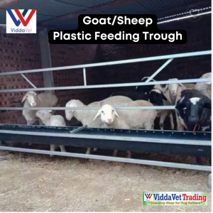 Viddavet plastic feeder for goat rumsol goat starter plastic 100x30x18cm goat feeder goat feeds goat feeding