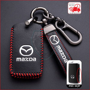 Ốp Chìa Khóa Xe Mazda 2 3 6 CX-5 CX-3. CX-30 CX-8 2022 2023 2024 Hợp Kim Cao Cấp Họa Tiết Cờ Ý Mẫu Có Dây LOGO