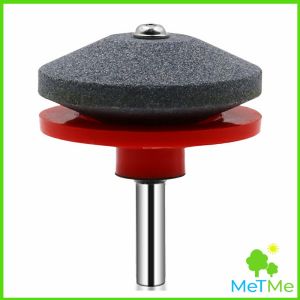 METME หินลับมีด หินเจียร ติดสว่านไฟฟ้า เครื่องมือลับใบมีดเครื่องตัดหญ้า 50มม Lawn Mower Blade Sharpener