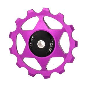 Aluminum Alloy Bikes Rear Derailleur Guide Wheel Replacement 13T Rear Derailleur Pulley Wheel For Cycling Enthusiasts