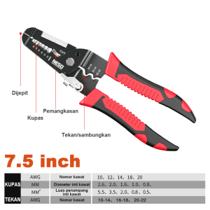 NESO Tang Kupas Potong Kabel BISA COD 6 Inch 7 Inch Pemotong Wire Stripper 4in1 Cutter Pliers Gunting Kupas Kabel Listrik Serbaguna