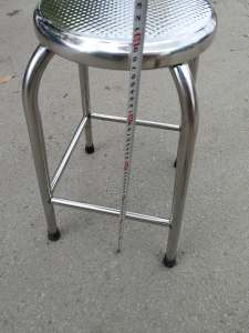 3-(Q9HCM)-Ghế INOX Cao Cấp-Ghế Đốt Nhang- Ghế Thắp Nhang INOX Tròn Cao 59cm Cao Cấp Mặt Nhám - Mã: GN602528N-tr3-