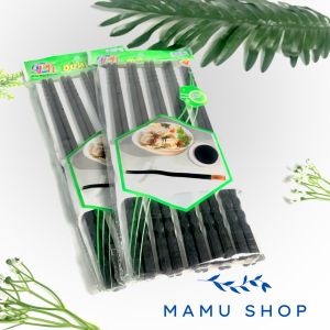 Đũa ăn cơm cao cấp đũa nhựa Melamine xoắn 2 đầu Việt Nam gắp không trơn Mamu shop M21A