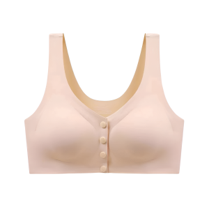 【 】❤️Hot Sale❤️ Women Plus Size Front Buckle Bras Wireless Comfort Underwear Push Up Breast Feeding Lingeire Thin 大码前排扣义乳文胸
