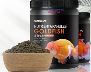 Cám Bessn giàu đạm tảo xoắn cho cá vàng dĩa guppy betta HẠT NỔI (hulxhikarimizuho) HỘP 270G