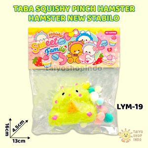 TAIYO Taba Squishy Pinch Hamster Cheese Keju Pencet Squisi Soft Stress Relief Mainan