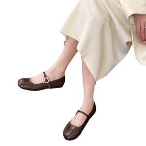 Womens gentle leather shoes choose silver small leather shoes shallow mouth single shoes soft leather evening flat ballet shoes