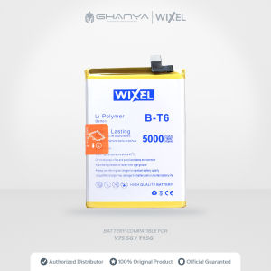 WIXEL Baterai B-T6 Vivo Y75 5G / T1 5G BT6 Real Capacity Batre Batrai Battery Handphone HP Ori Double Power Original Dual IC Protection