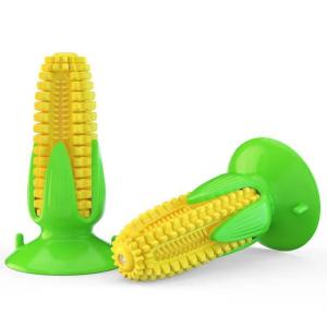 Dog toy corn molar Pet Chewing toy dog Rubber toothbrush with suction fixed molar toothbrush