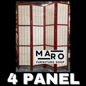 JAPANESE STYLE DIVIDER FREE VARNISH ROOM PARTITION 4 PANELS