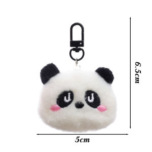 พวงกุญแจน่ารักสำหรับเด็กพร้อมจี้กระเป๋าเป้สะพายหลังลายการ์ตูนรูปสัตว์รูปแพนด้าพวงกุญแจน่ารักพร้อมจี้ห้อยกระเป๋า
