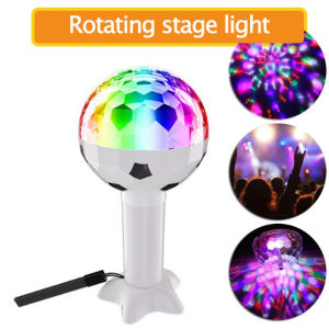 6W Rotating Crystal Magic Disco Ball RGB LED Stage Light Bulb  Lamp for Disco Party DJ Christmas
