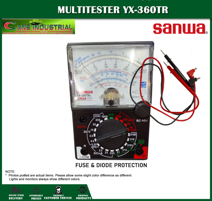 Sanwa YX360TR Multitester (Fuse & Diode Protection) Lazada PH