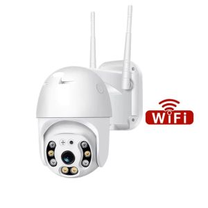 V380 CCTV Camera Connect to cellphone Outdoor Waterproof Wifi Camera with Audio and Speaker Motion Detection Night Vision Security IP Cam