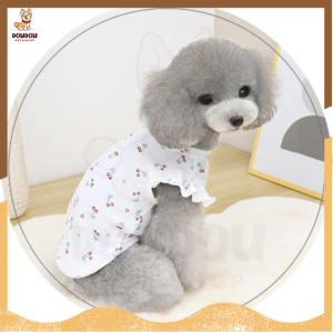 Pet T-Shirt Dog Cat Clothes Cute Lace Sleeve T-shirt