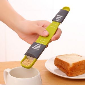 Sendok Takar Takaran Timbangan Bumbu Dapur Kopi Teh Gula Pengukur Adonan kue measuring spoon Ukur Geser / Sliding