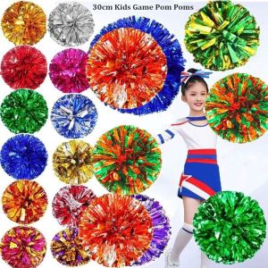 SJJL 30cm Trò chơi trẻ em Pom Poms PET Nhiều màu sắc Đội cổ vũ giá rẻ và thực tế Chất lượng cao Đi nào đạo cụ! Trận đấu thể thao bóng vocal Đồ dùng câu lạc bộ