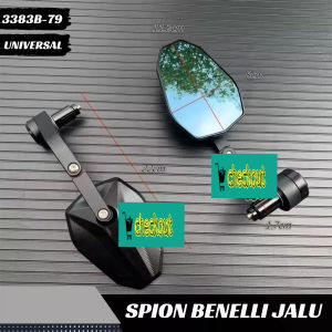 Spion Kaca Model BENELLI Handle Bar End Side Spion Jalu Stang Full CNC Universal Motor Vario Nmax