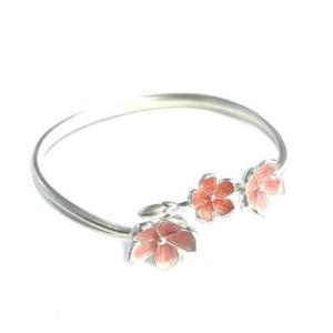 Thanh Lịch Gradient Hoa Bangle Cao Cấp Hợp Kim Cổ Tay Phụ Kiện Trang Sức Cho Phụ Nữ Mỏng 6.5Cm Kích Thước Cổ Tay Tối Giản Decors