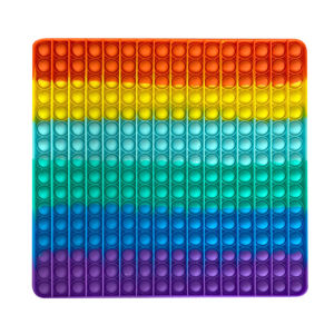 Big pop it 20/30/40cm Big Size Pop It Fidget Toy Huge Rainbow Square Shape Push Bounce Bubble Fidget Sensory with Dimple pop it Big Toy
