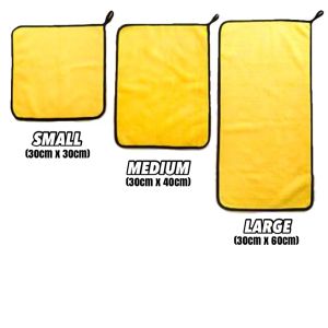 Car Washing Towel Cleaning Cloth Car Wash Tool Kain Kuning Towel Cloth Cuci Multipurpose High Water Absorption 抹布