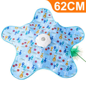 Cat hunting cover toy automatic turntable cat teaser pet game cover cat interaction self-entertainment feather bird calling cat toy