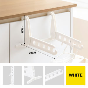 Citylife 5 Holes Folding Clothes Drying Rack Portable Travel Hanger Clip-on Hanger Holder Coat Rack
