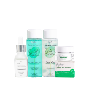 Reglow Skincare 1 Paket Glowing Skin Treatment Mengatasi Flek Hitam Dan Mencerahkan Wajah