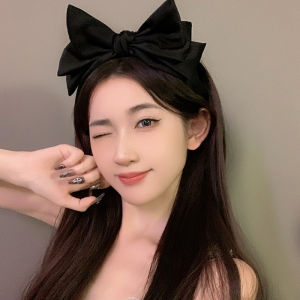 [fenggongshuode] Sweet Black Bow Knot Hairband Temperament Elegant Headband For Women Korean Style Fashion Headdress Girls Hair Accessories