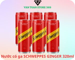 Nước soda SCHWEPPES ginger hương gừng lon 320ml