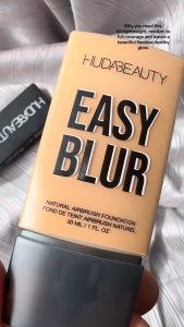 HUDA BEAUTY STAY BLUR 24HR MATTE FOUNDATION with Niacinamide - Tặng kèm phấn phủ huda giao màu ngẫu nhiên no box độ mới 90%