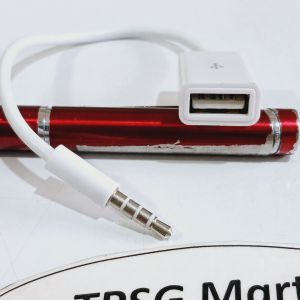 Cáp 3.5 ly ra USB Cái (3.5 ly / 4 điểm cực) - Cáp dài 15Cm (Cáp OTG chuẩn AUX 3.5 ly)