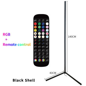 RGB Corner Floor Lamp Dimmable LED Lampu Berdiri Ruang Tamu Remote Control Bluetooth and APP Controlled Corner Light Lampu Lantai Lampu Hiasan for Living Room Bedroom