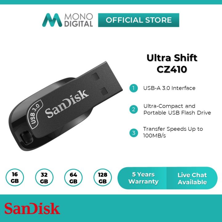 Pendrive 64GB Sandisk Ultra Shift USB 3.0