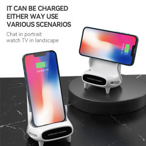 15W Desktop Vertical Wireless Fast Charging Mobile Phone Support Universal Mobile Phone Flat Desktop Support Wireless Fast Charging