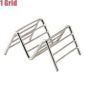 CHENJIE Wave Shape Convenient Oven Dishwasher Safe Stainless Steel Kitchen Restaurant Taco Holder Stand Tray Kitchen Tools Pizza Rack
