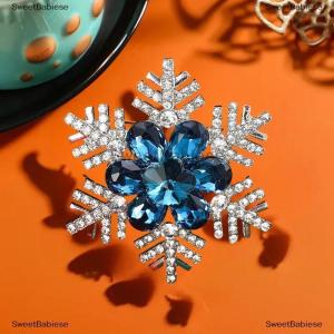 [COD] SweetBabiese Hợp thời trang Rhinestone bông tuyết pha lê hoa trâm cài chân cho phụ nữ áo Tiệc tiệc phụ kiện Quà Tặng
