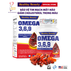 Viên Uống Hỗ Trợ Sức Khỏe Tim Mạch Tốt Cho Da - Mắt - Não HB OMEGA 369