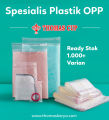 ThomasCup Plastik OPP 28x30 isi 100 Kantong Bening Kemasan Baju Kaos Jualan Lem Perekat. 
