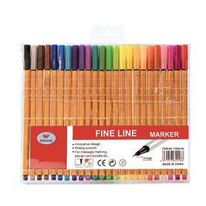 6-24Pcs Colorful Fine Liner Marker Drawing Painting Sketch Manga Micron Fineliner Pen School Stationery Art Supplies
