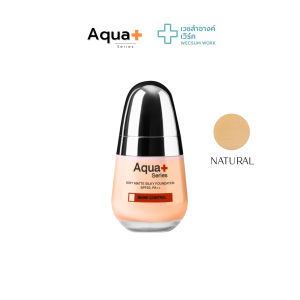 [ ของแท้ / มีเลขจดแจ้ง ] Aquaplus Sort Matte Silky Foundation SPF25  PA ++ 30 ml รองพื้น ไม่อุดตัน