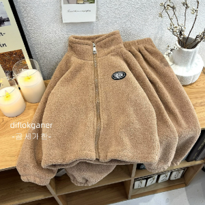 Girls Fleece Sets Autumn Spring Kids Cardigan Coats+Pants 2Pcs Suits Baby Long Sleeve Outfits Children Clothing 1-8 Years