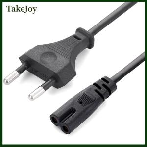 TakeJoy EU Power Cable 2pin IEC320 C7 US Power Extension Cord For Dell Laptop Charger Canon Epson Printer Radio Speaker PS4 XBOX LG Sony