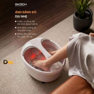 Bồn ngâm chân massage GKOCH SS-606D 7L 450W làm nóng và giữ nhiệt 30–45°C sục khí rung 6 con lăn