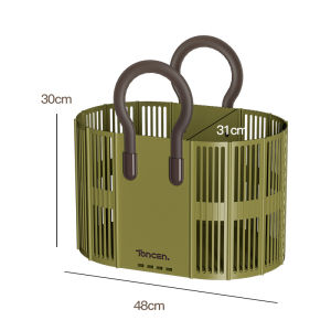 Vision Folding Laundry Basket Foldable Laundry Hamper Portable Clothes Basket with Handle Bathroom Sundries Storage Basket Dirty Clothes Storage Rack