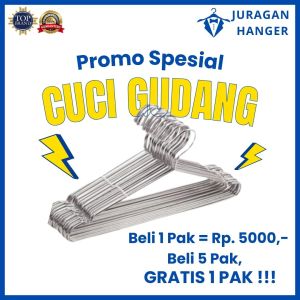 Juragan Hanger - Promo Spesial Hanger Kawat Anti Karat Murah Bisa COD Gratis Ongkir Gantungan Baju