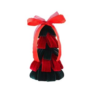 DGFDF Ribbon Bow DIY Pipe Stick Christmas Tree Mini Foam Xmas Tree Handmade Gift DIY Exquisite Tabletop Xmas Tree Holiday