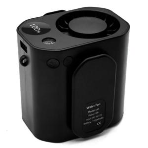 Portable Rechargeable Wearable Low Noise Waist Fan for Hiking Use Bladeless Electric Hanging Neck Fan Cooling Gadget